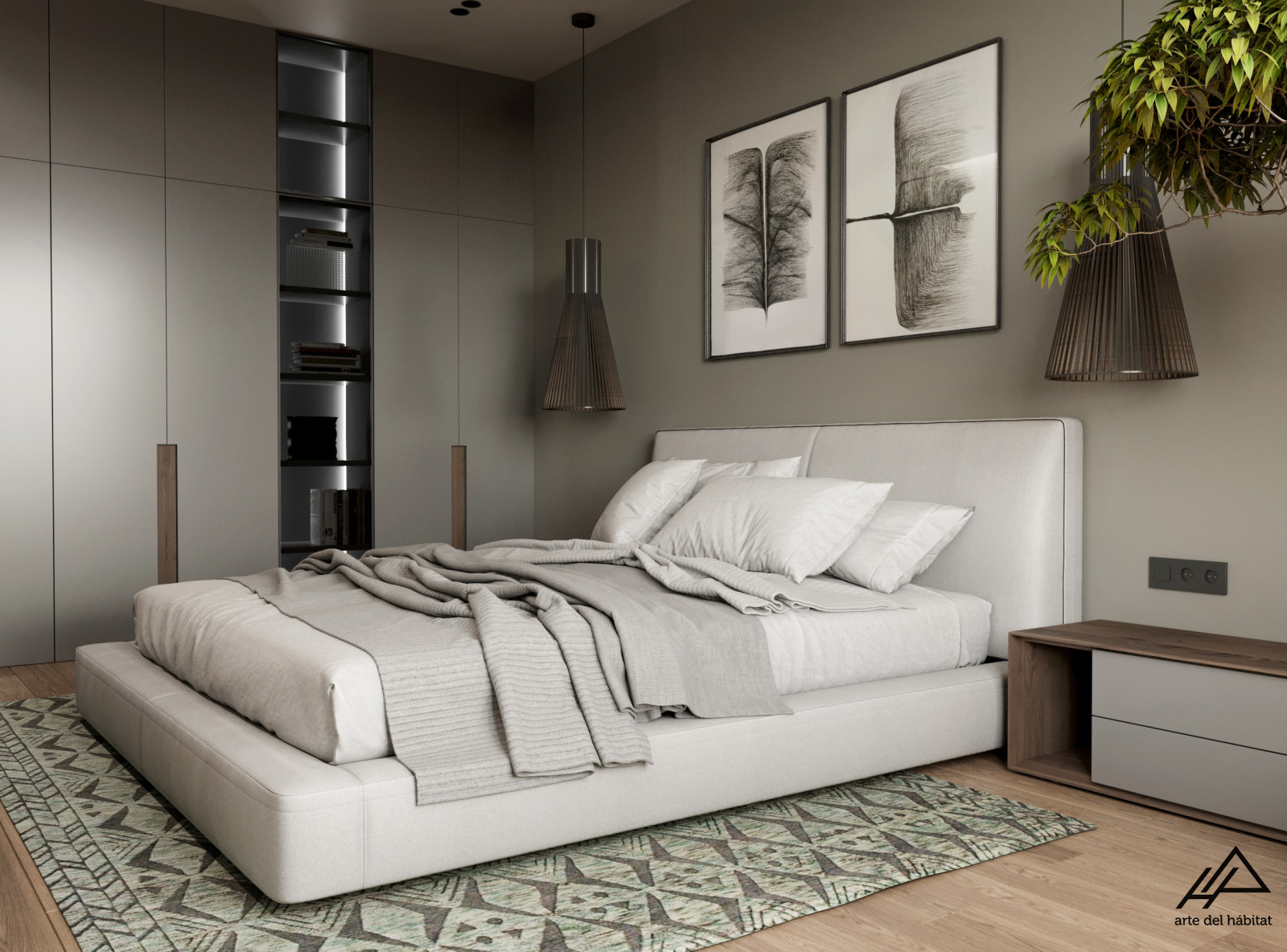 Dark modern interior in MSK