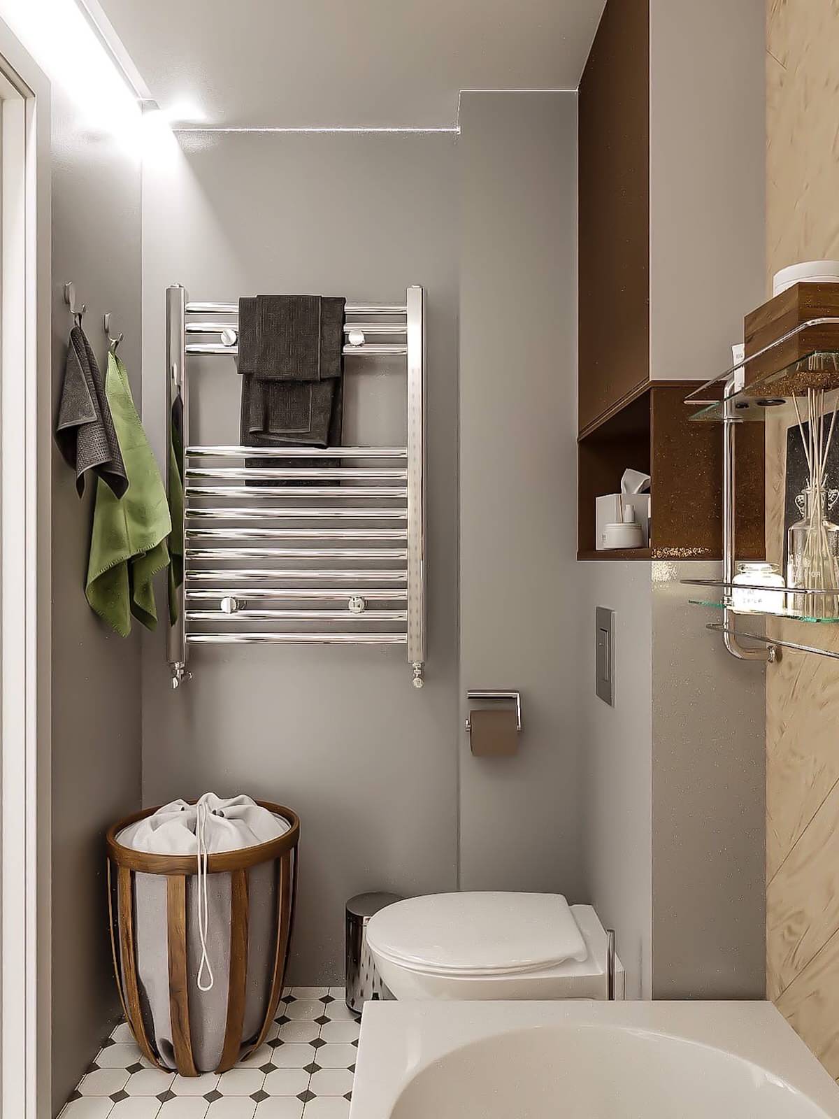 Обложка проекта: Двухкомнатная квартира в старом фонде