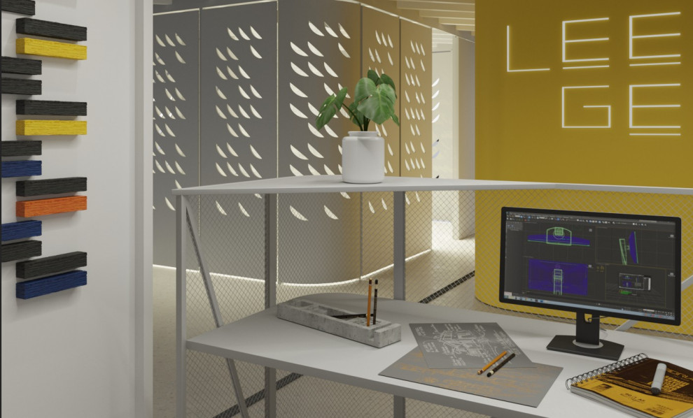 Визуализация офиса. Работа выполнена в 3dmax + Corona Render