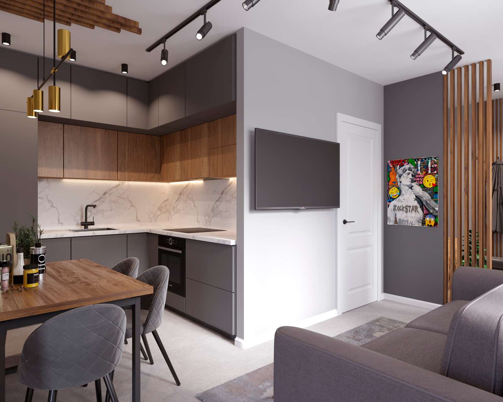 Обложка проекта: Дизайн-проект интерьера квартиры г. Сочи