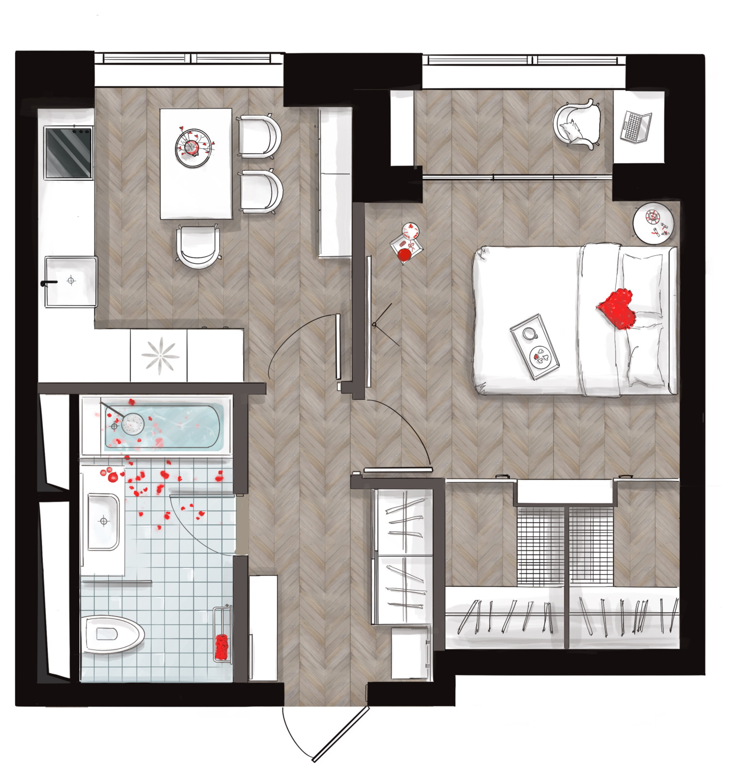 Планировочки (ручной эскиз)