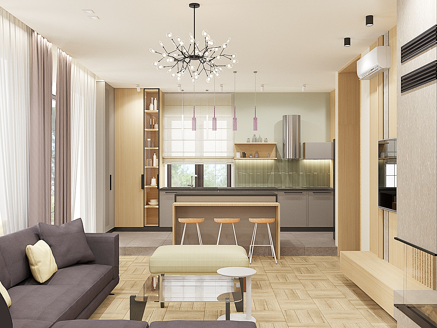 Обложка проекта: Кухня из проекта загородного дома для большой семьи