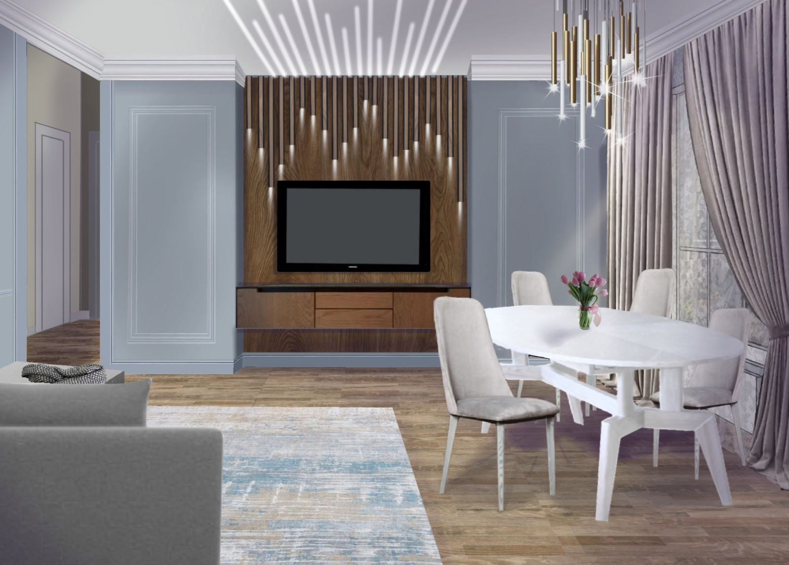 Проект интерьера квартиры ЖК Макаровский