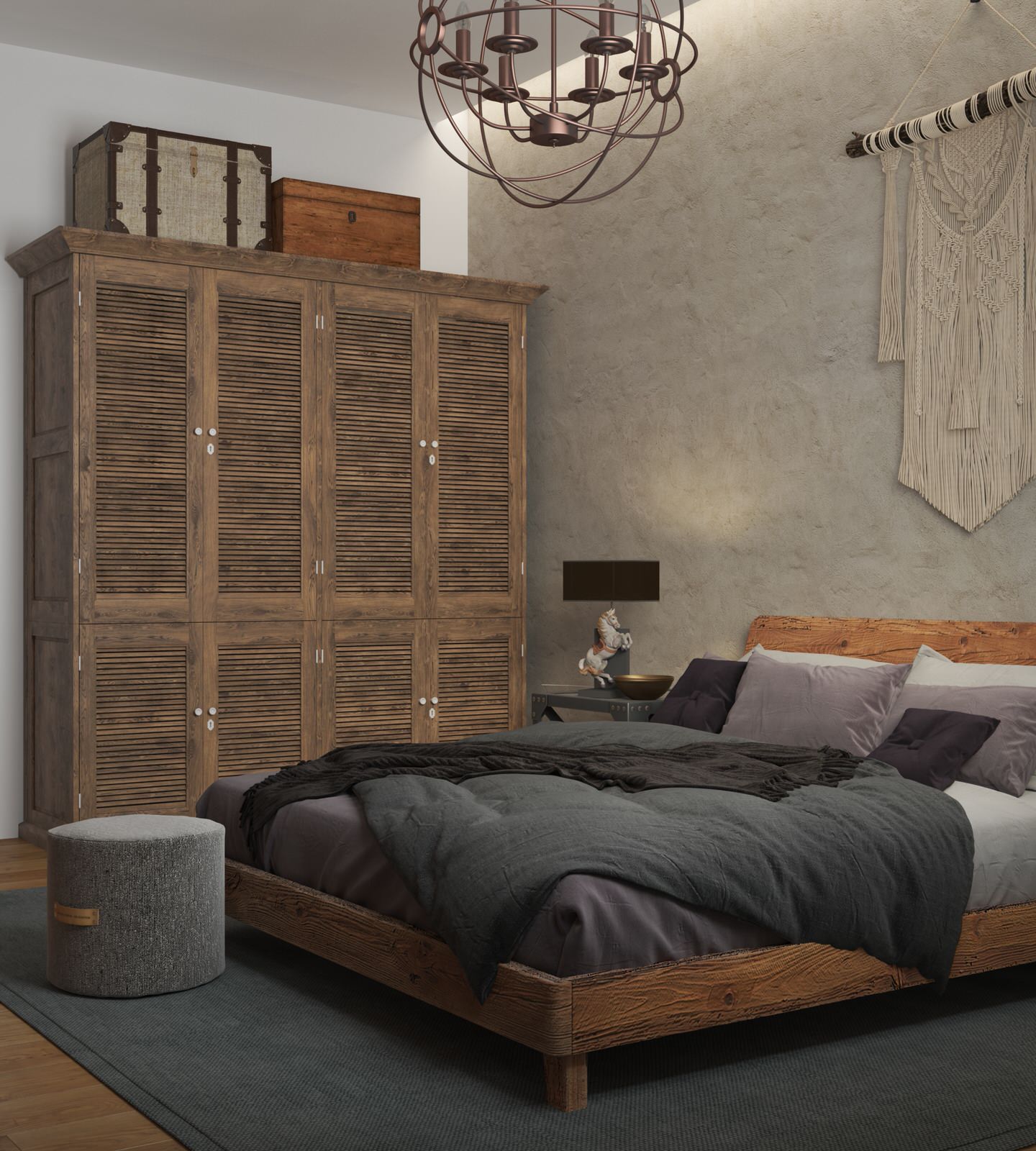 дизайн-проект интерьера деревянного загородного дома