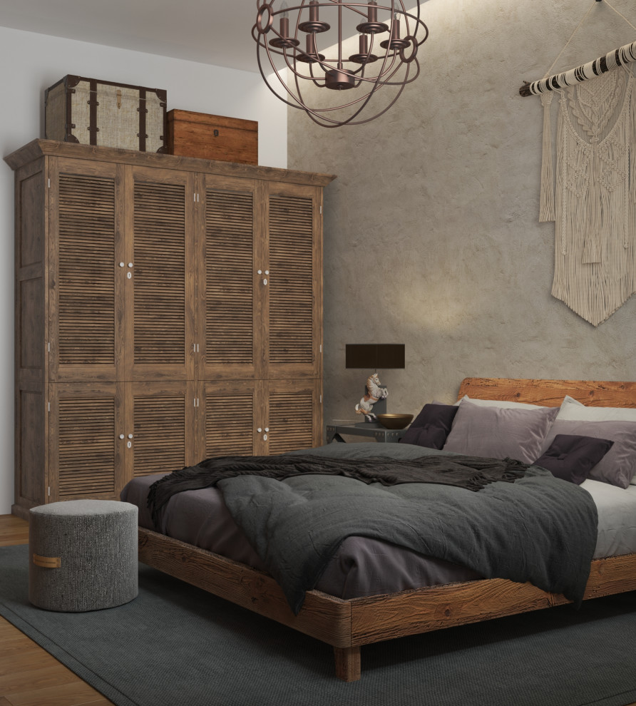 дизайн-проект интерьера деревянного загородного дома