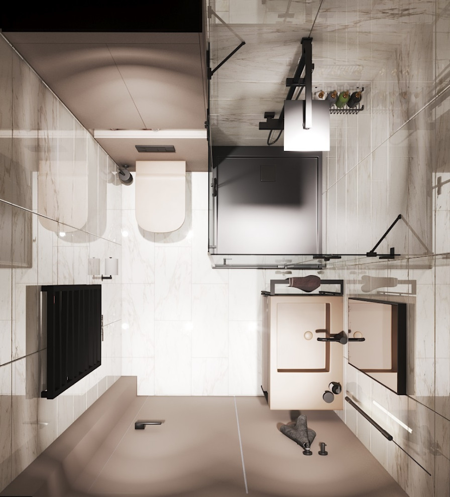 Санузел в двухкомнатной квартире ЖК ТЫ и Я