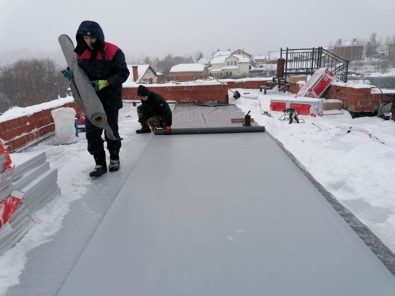 Плоская кровля для частного дома в п. Вознесенское