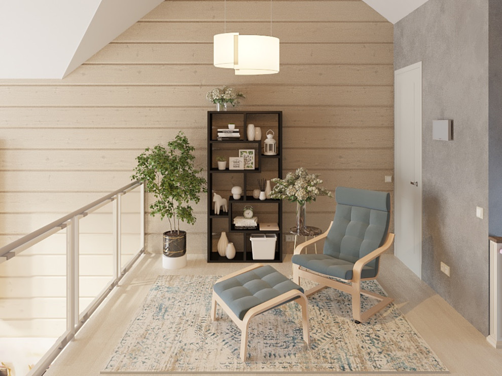 Двухэтажный деревянный дом