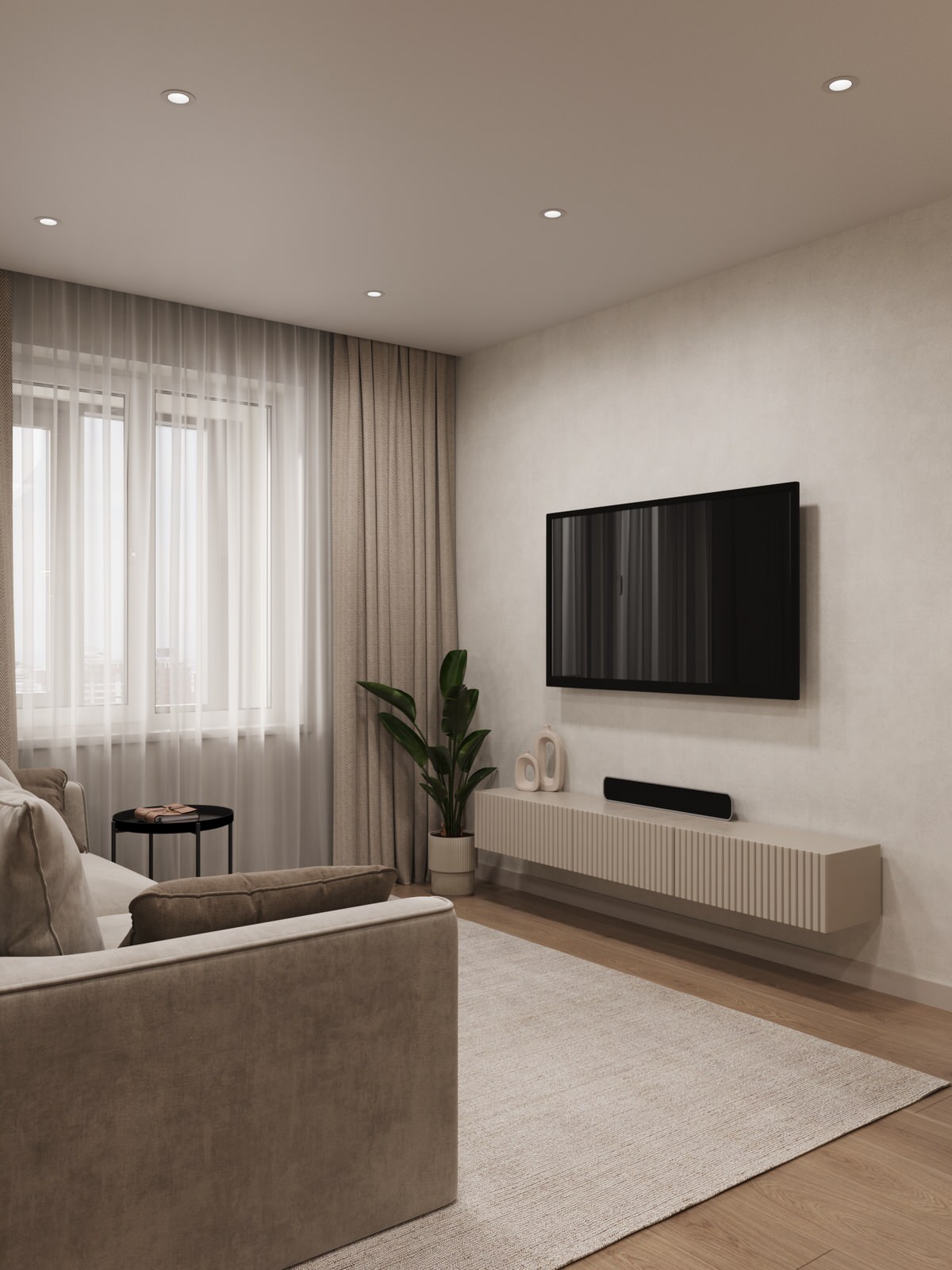 Проект квартиры 77 кв.м., ЖК Калининский