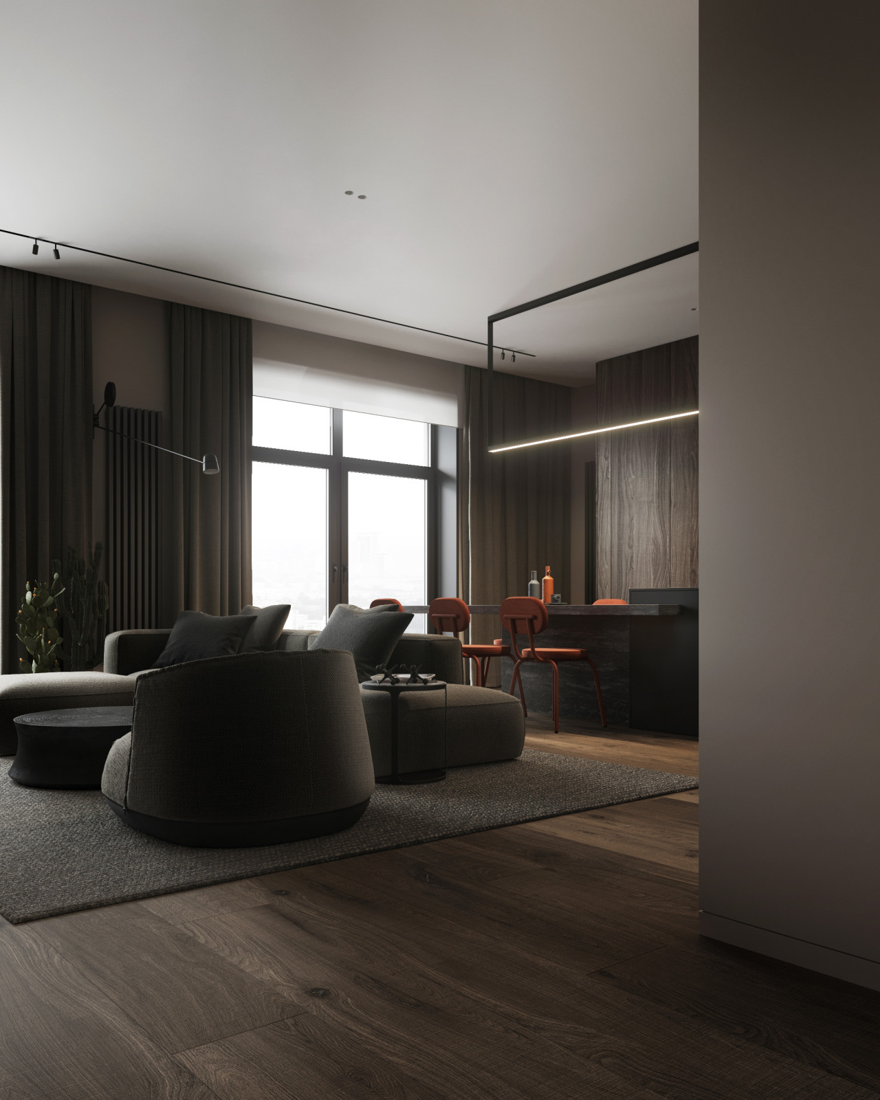 Flat in natural colours | Квартира в природных оттенках