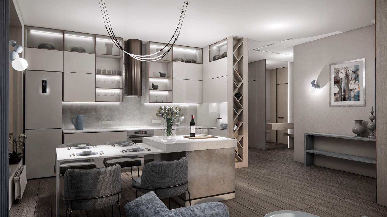 Варианты концепции дизайн-проекта квартиры