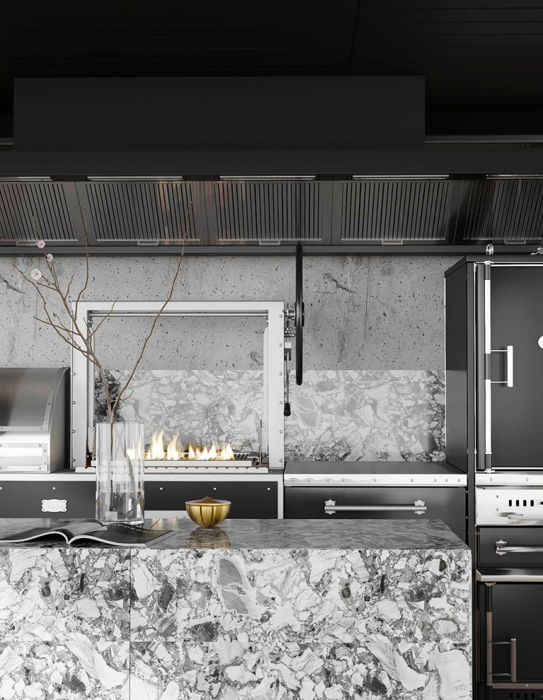 Красная Поляна. Открытая кухня в частном доме.