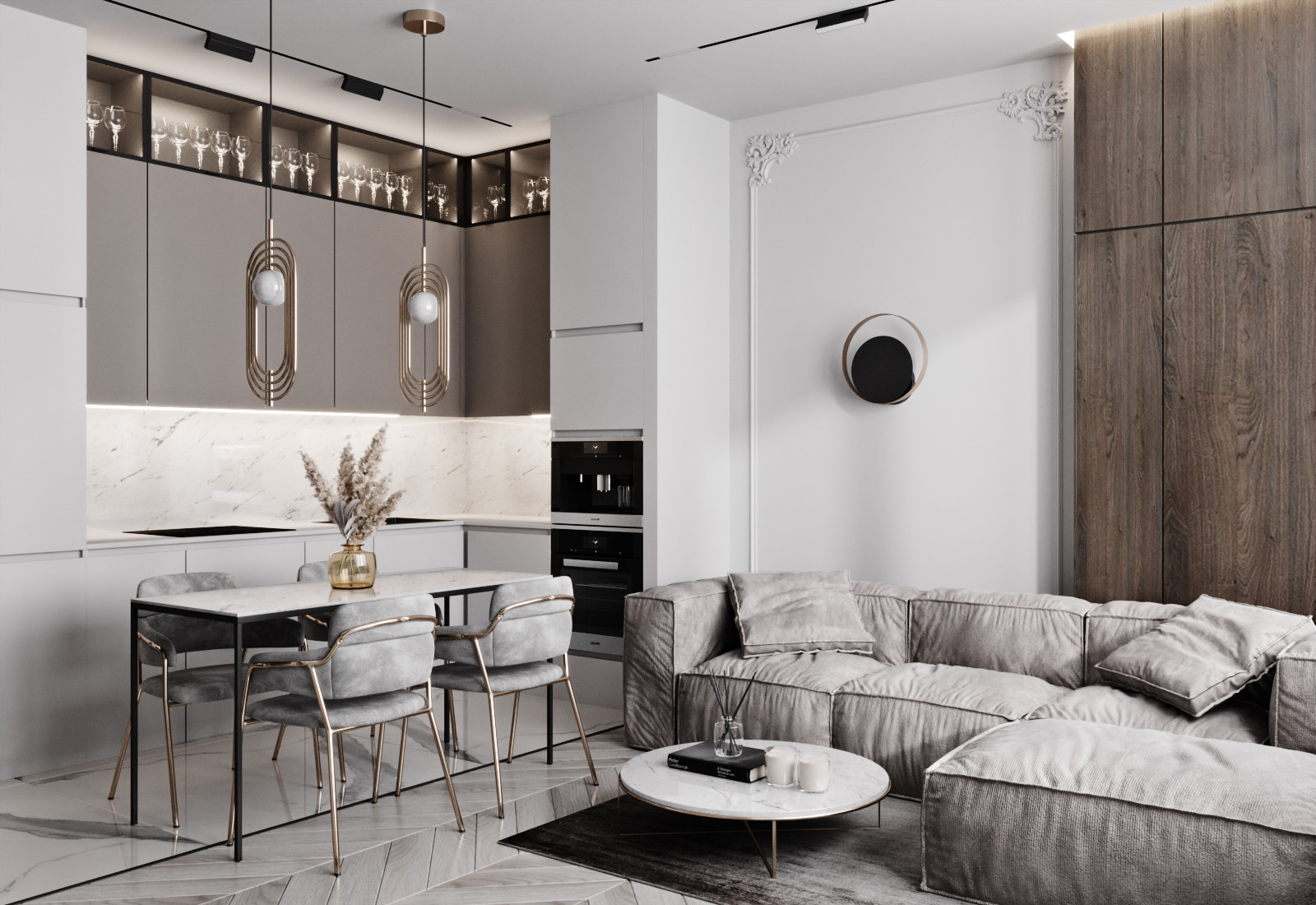 Квартира в стиле современная классика