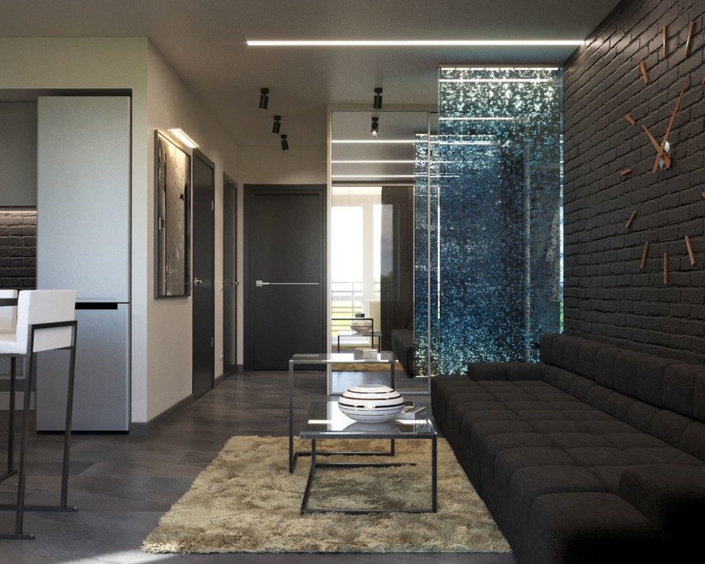 Обложка проекта: Интерьер квартиры для молодых супругов "Урбанистический шик"