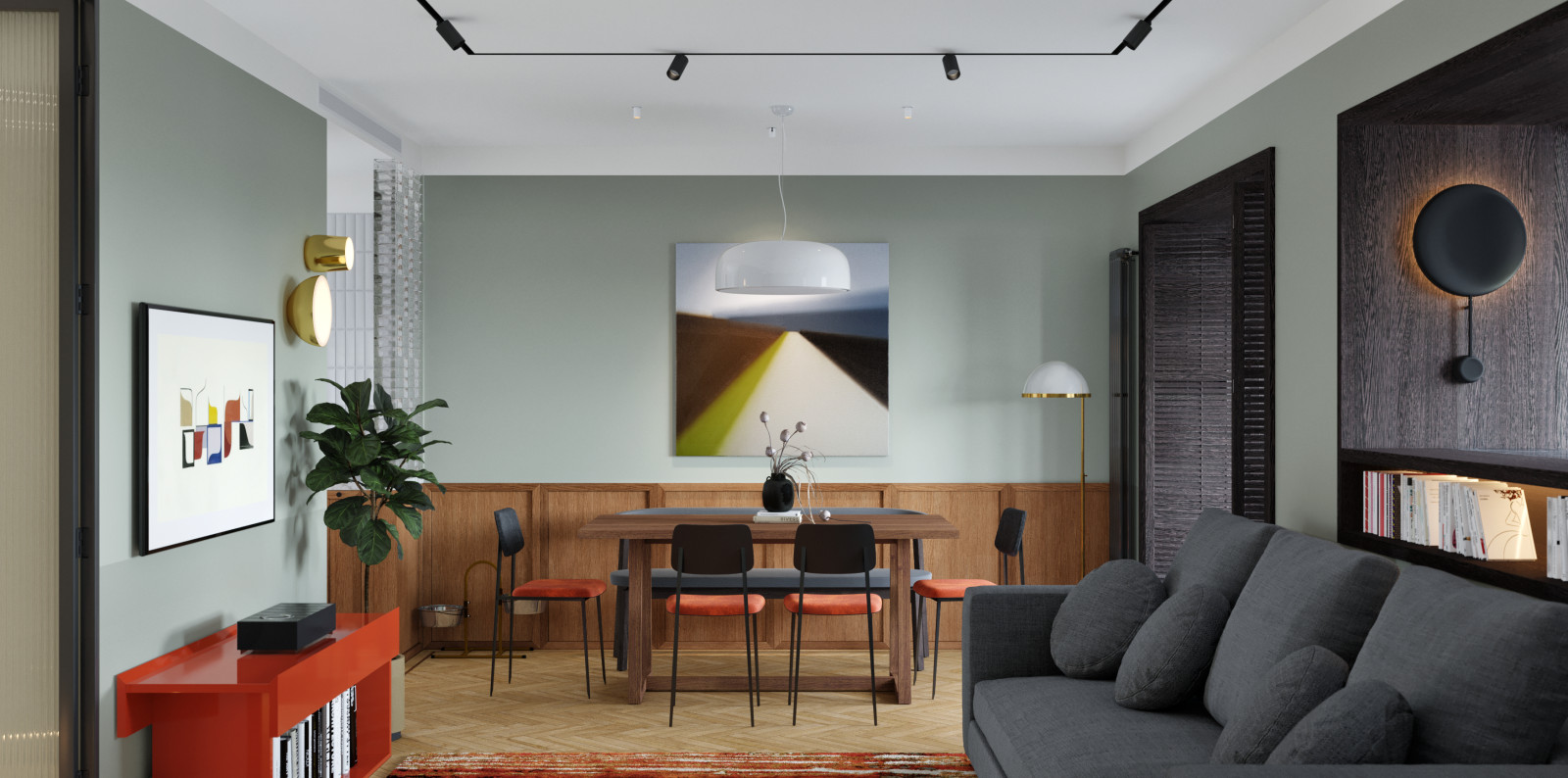 Обложка проекта: Квартира для молодой пары в центре Москвы