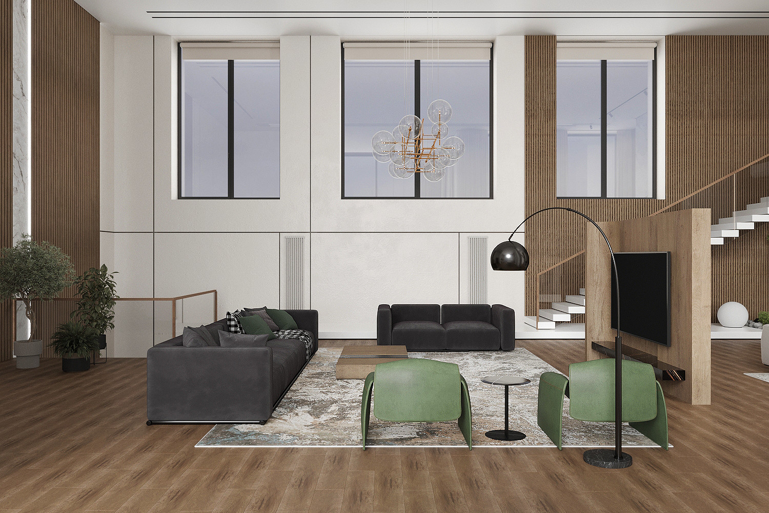 Дом ДНТ "Удача". Гостиная