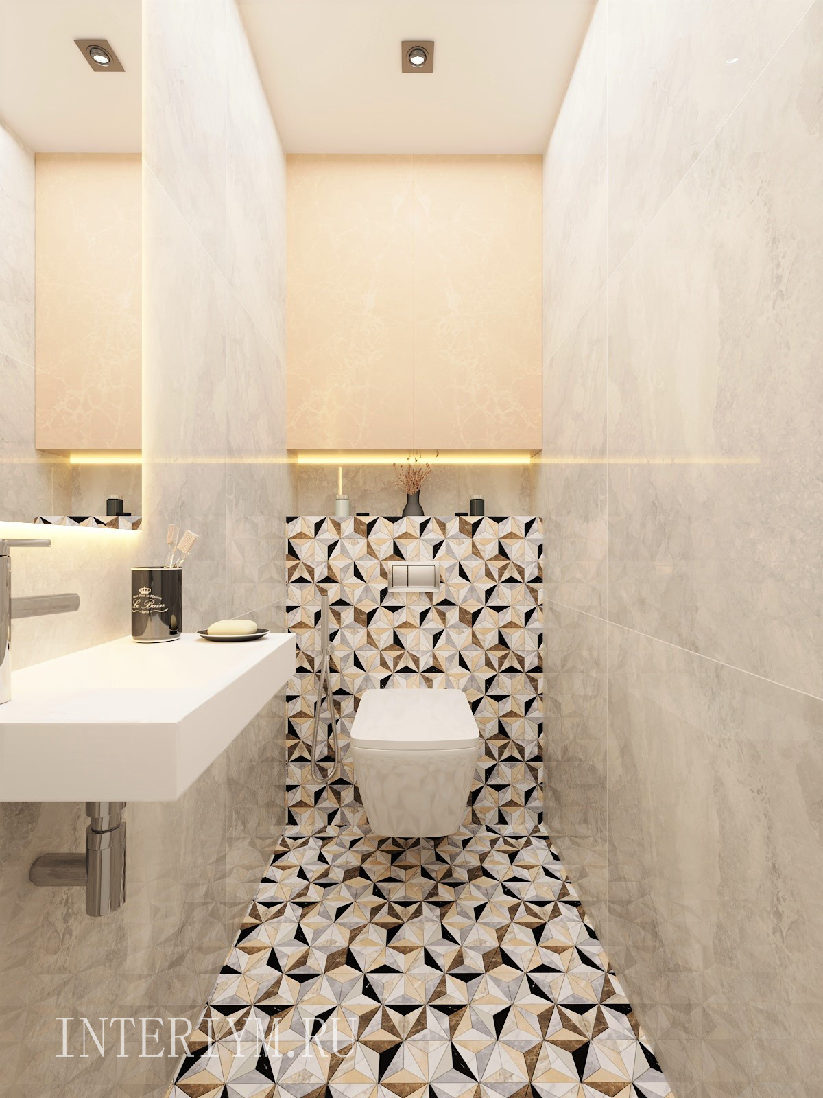 Дизайн санузлов в кв. по ул. Батальонная, г. Волгоград