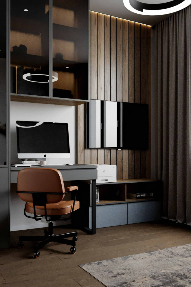 Дизайн и ремонт квартиры в ЖК «Квартал на Никулинской» — Акцент на дерево