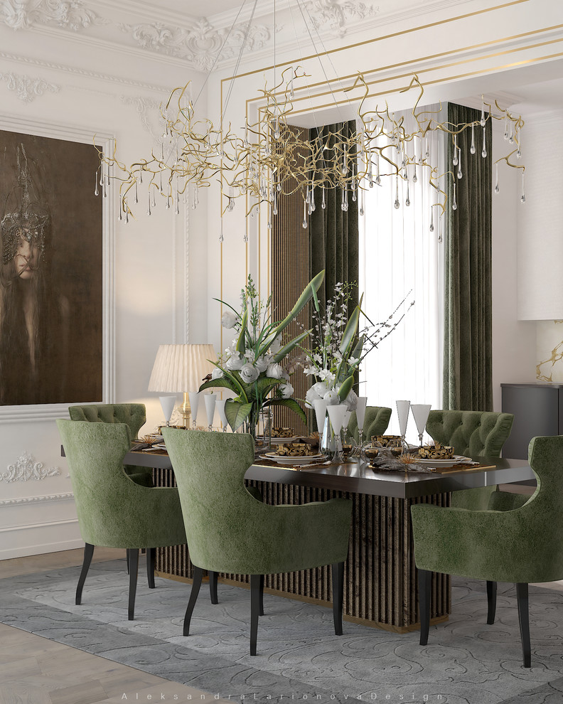 Обложка проекта: Гостиная и кухня в стиле современная классика