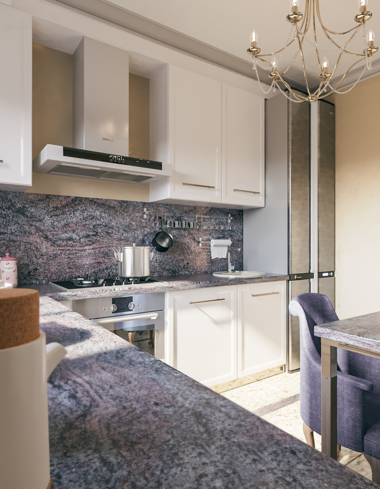 Маленькая квартира с лиловыми акцентами