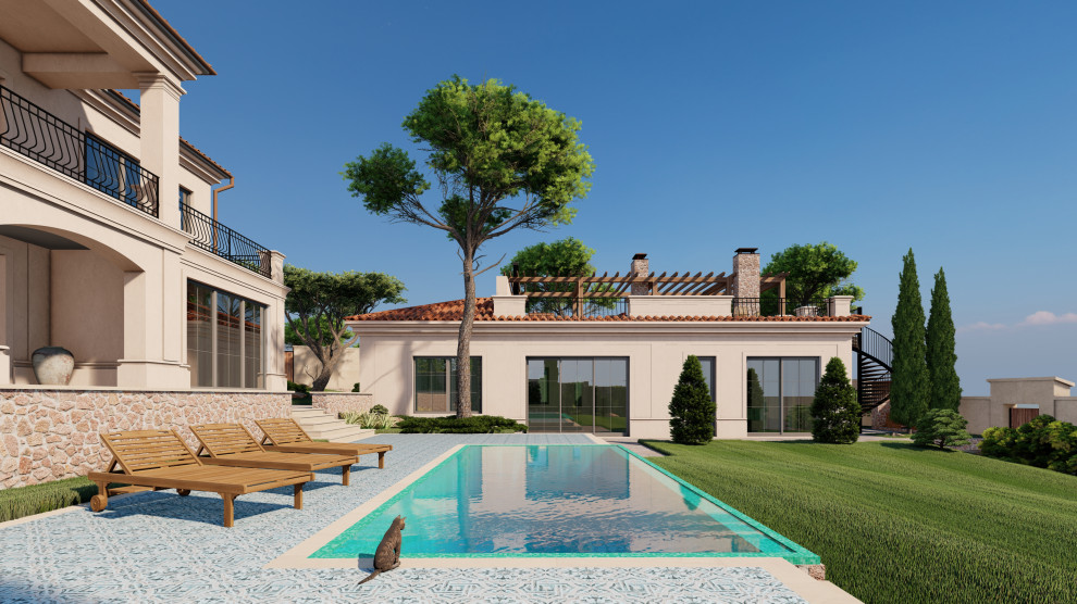 Villa Magos. Проект дома в средиземноморском стиле в районе Алушты