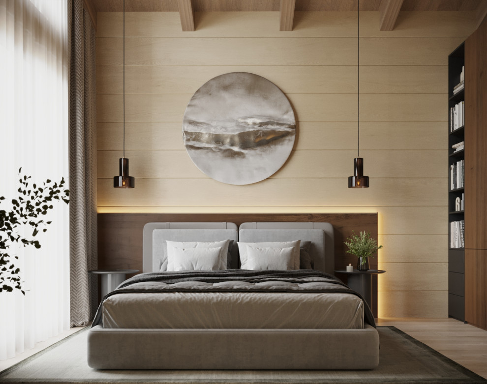 Дизайн интерьера дома из клееного бруса