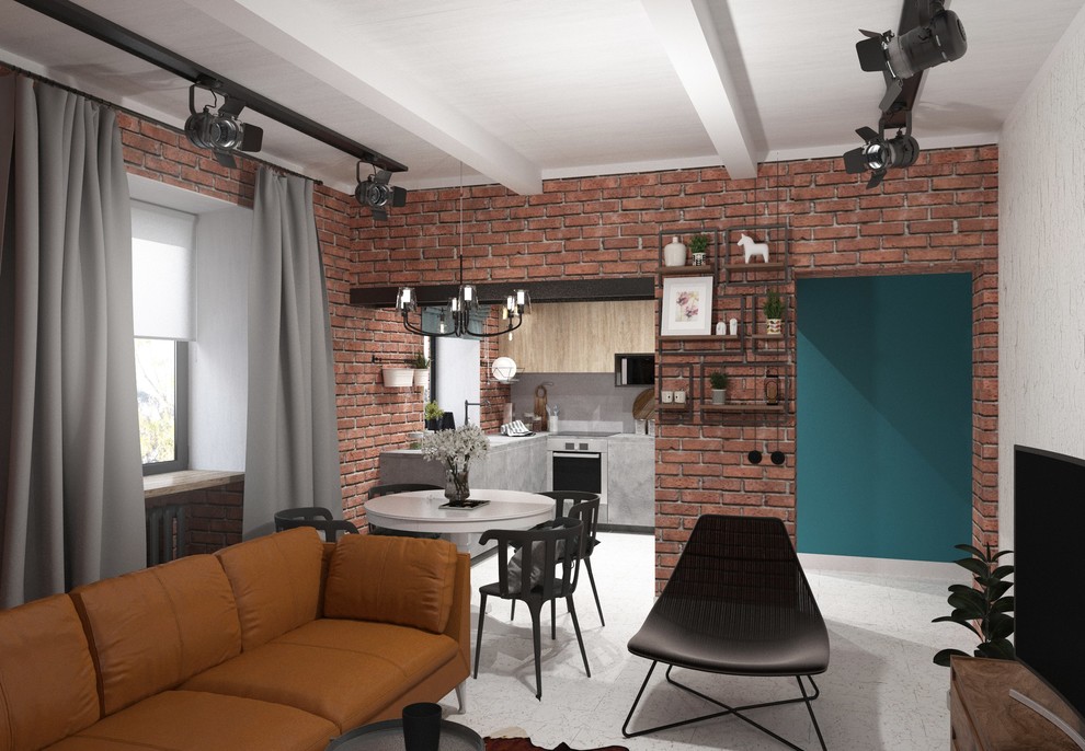 Квартира с "живым" кирпичем