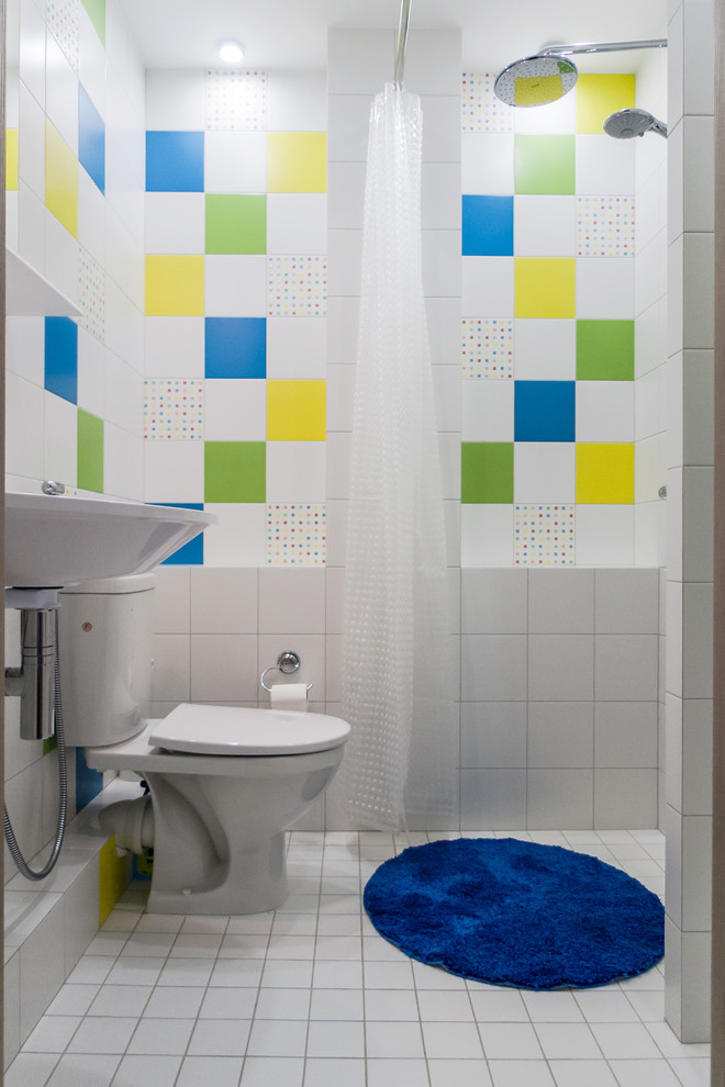 Санузел ЮИТ  с душевой зоной "в пол"