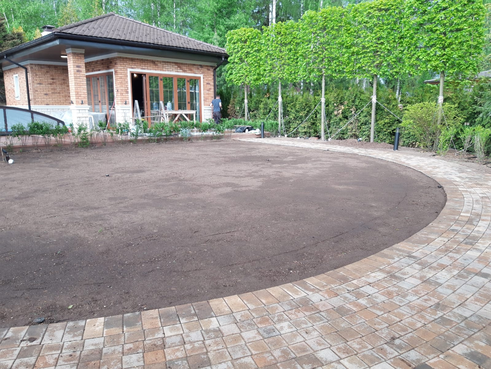 Landscape design of the territory (Moscow region)