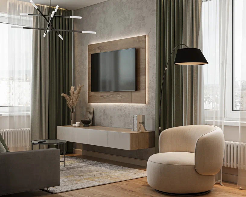 Ремонт в стиле современный уютный контемпорари - функционализм