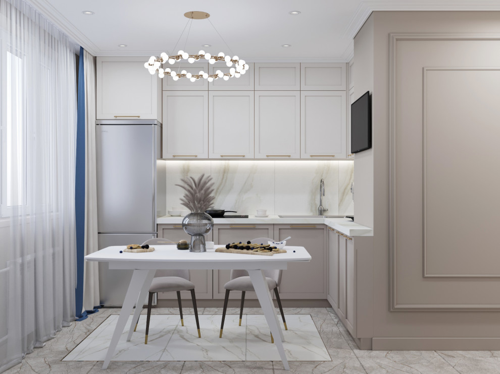 Обложка проекта: Кухня в неоклассике по ул.Никулинская