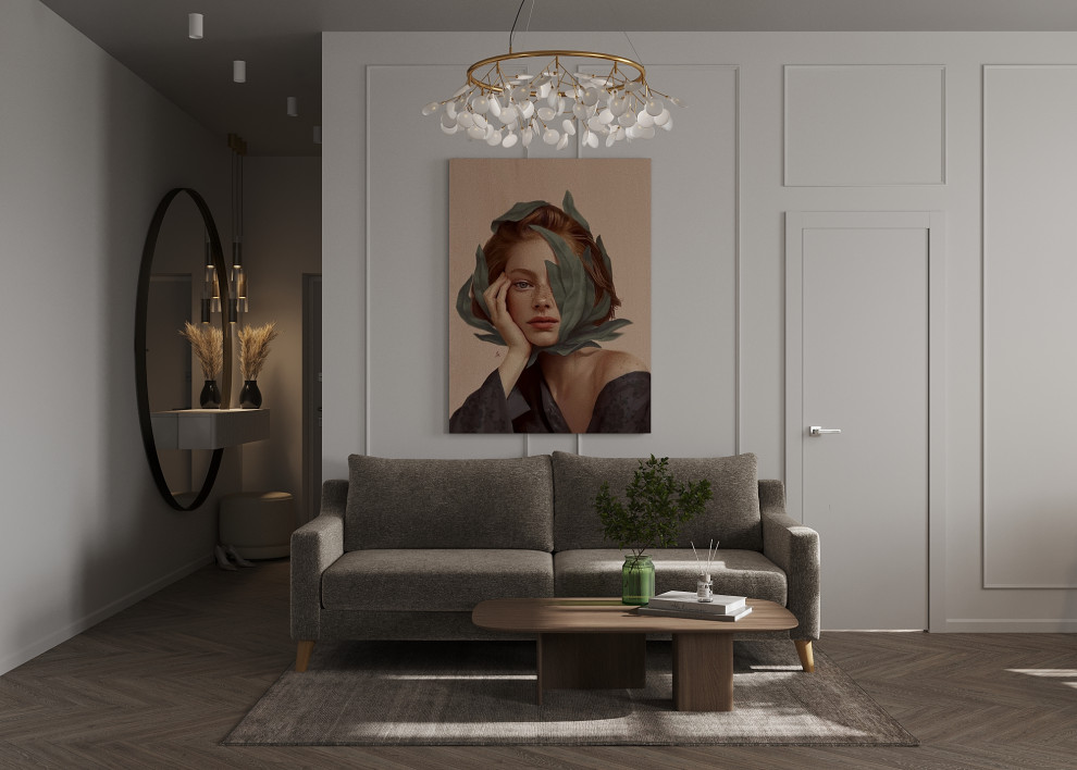 Кухня-гостиная в сталинке