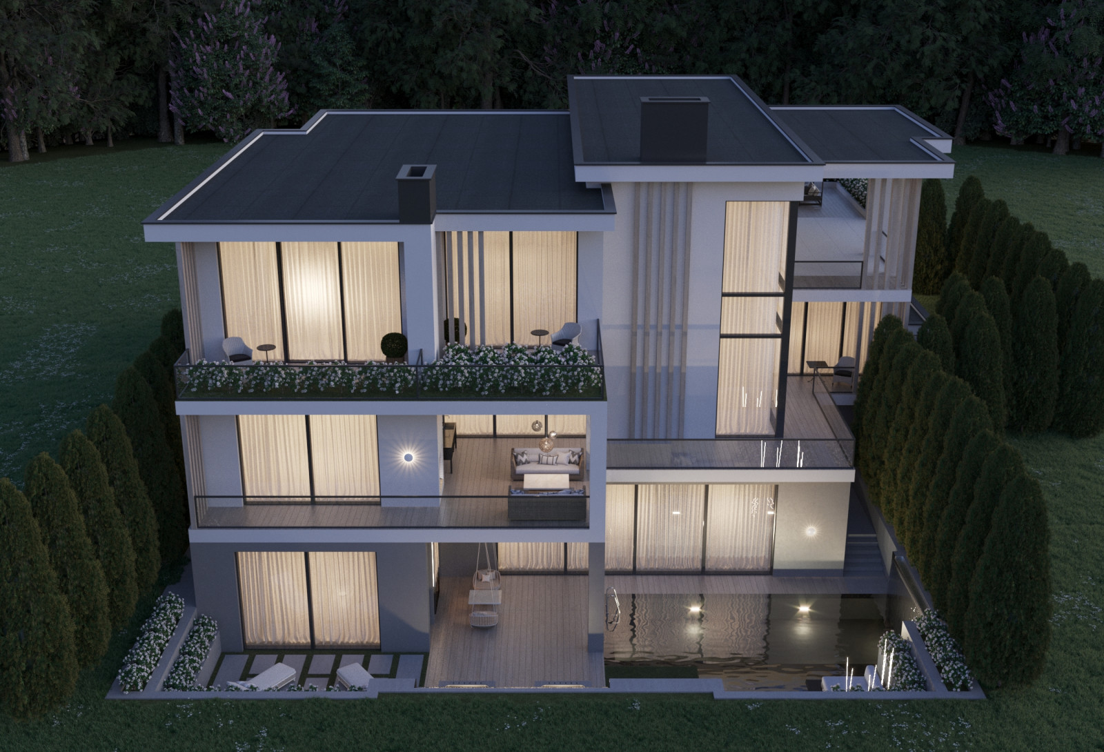 Загородный дом в современном стиле