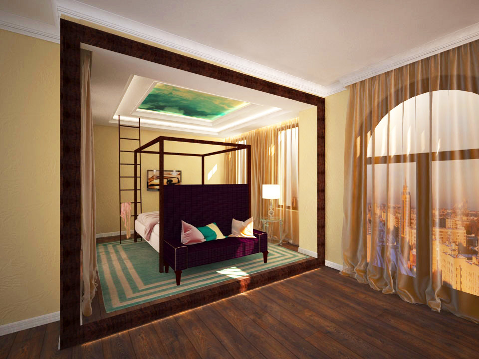 Дизайн двухэтажного пентхауза в ЖК "Алые паруса"