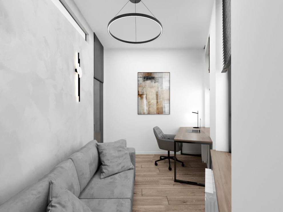 "Расправив крылья". Дизайн 3х - комнатной квартиры в стиле минимализм.