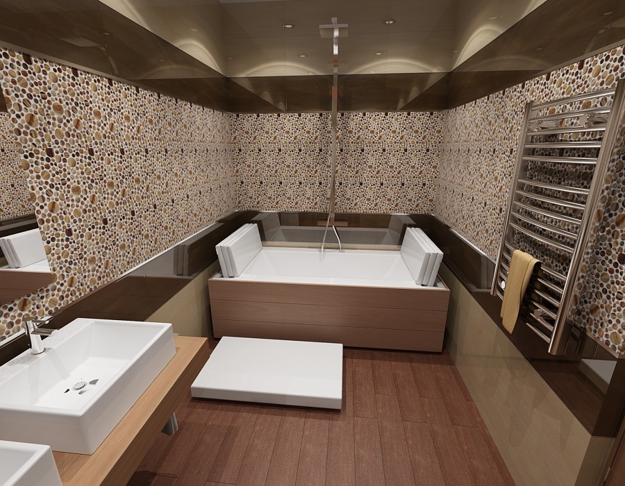 Варианты современных ванных комнат