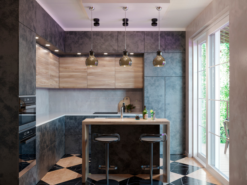 Двухэтажный дом в стиле лофт