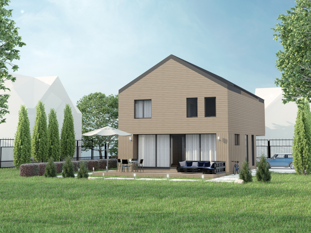 Обложка проекта: Дом в стиле экоминимализм 290 кв.м