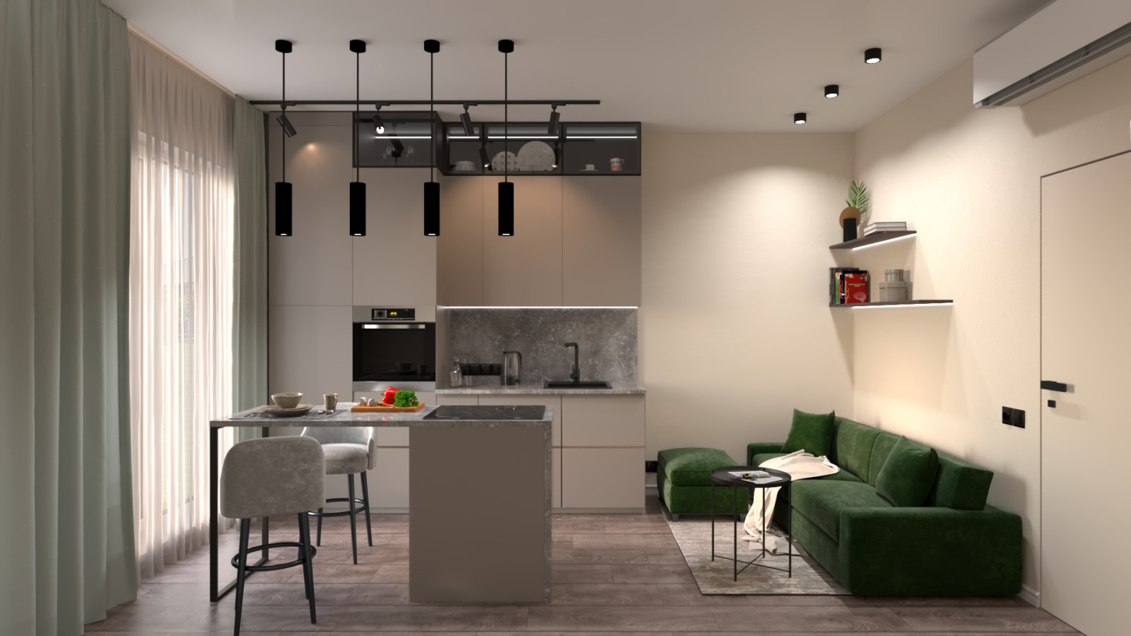 Кухня-гостиная