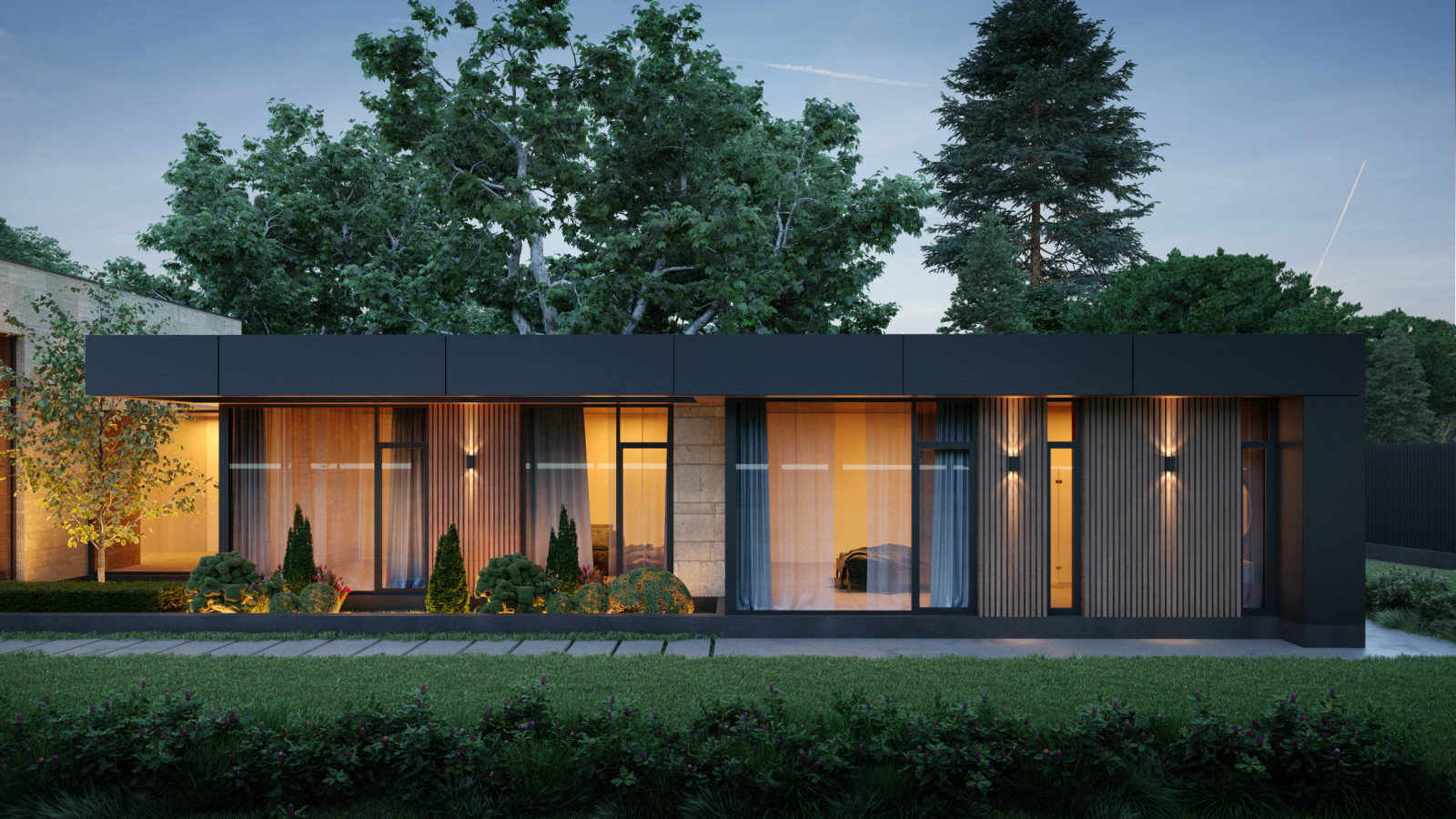 Обложка проекта: Проект одноэтажного индивидуального жилого дома. МО, Одинцовский р-н, д. Чигасов