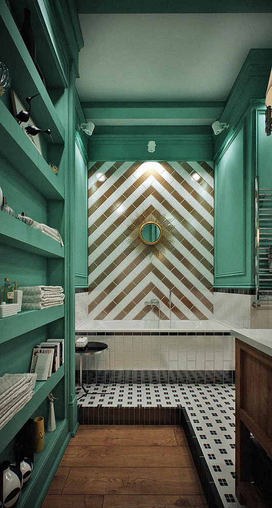 2-х этажная кваритра в лофте с элементами классики