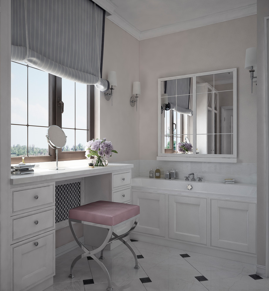 Neutral Bathroom. Kiev 2016