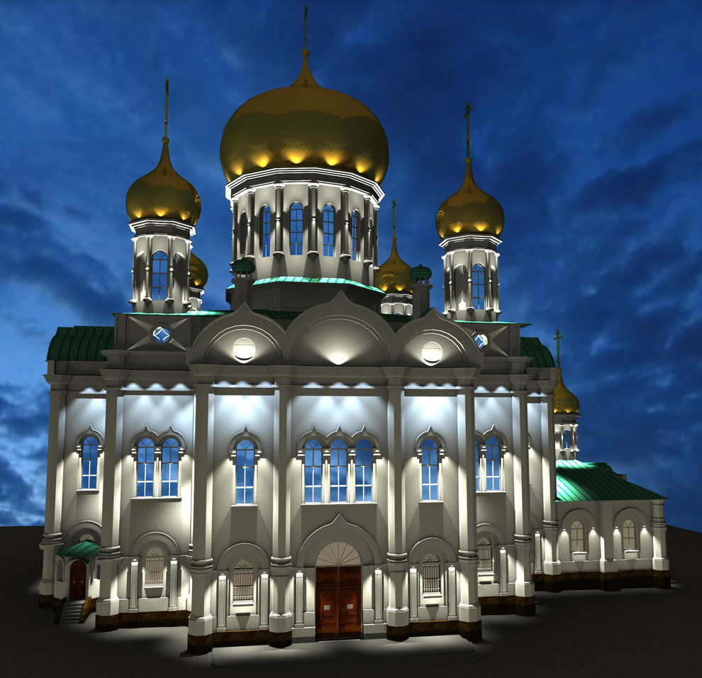 Дизайн-проект декоративной подсветки Ростовского Кафедрального Собора