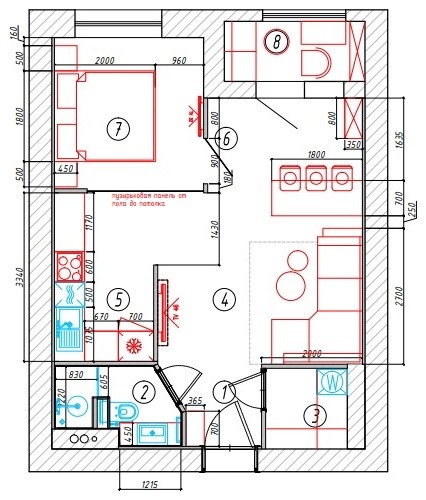 Квартира 46 м2, ЖК Водный