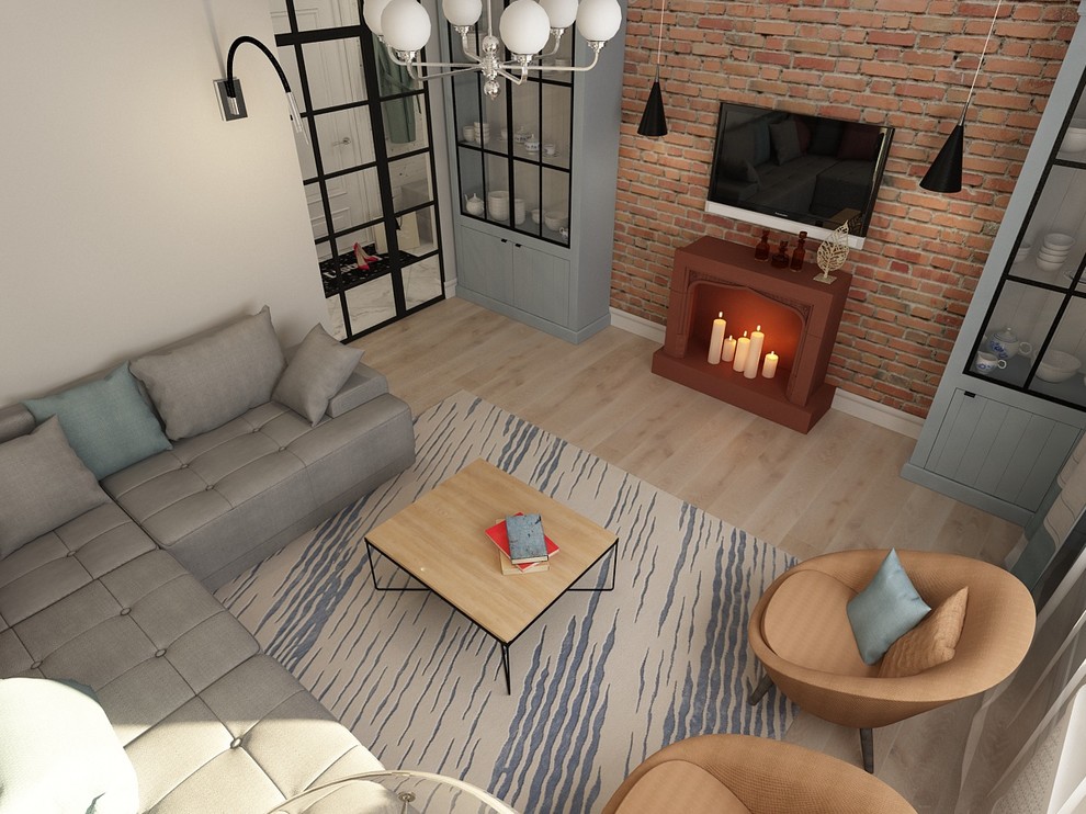 Квартира с камином