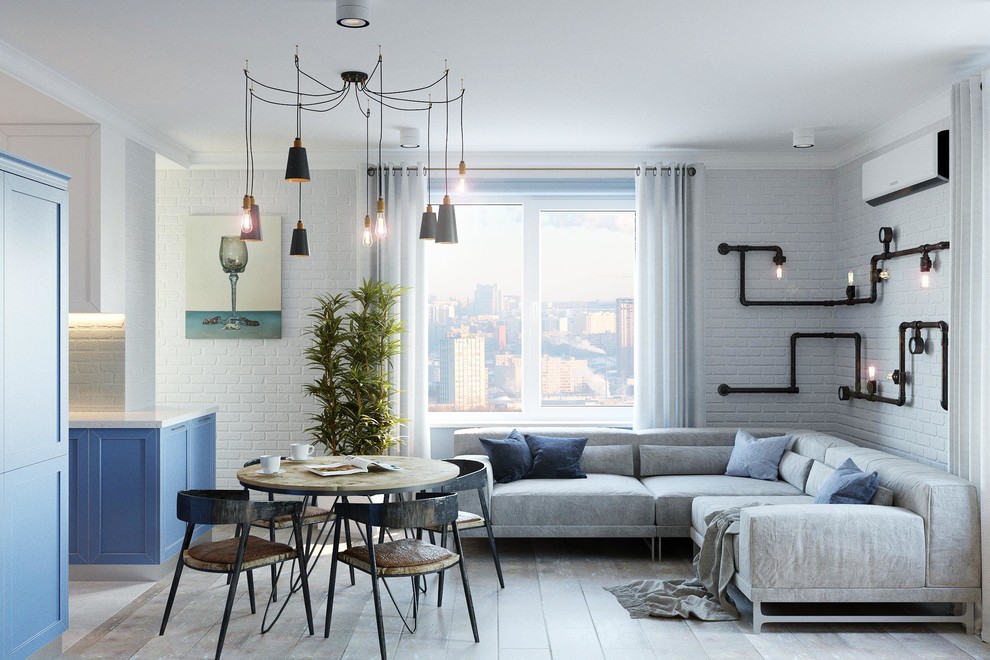 Обложка проекта: КВАРТИРА В СТИЛЕ ЛОФТ В КВАРТАЛЕ НА ДЕКАБРИСТОВ