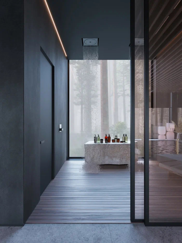 Спа -зона в интерьере дома в КП Променад