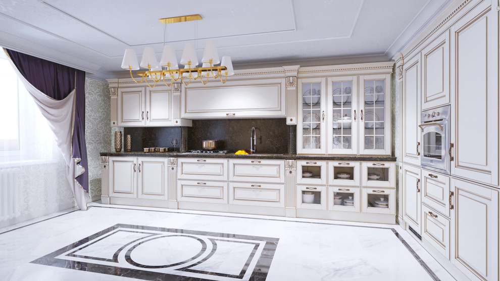 Кухня и спальня в классическом стиле.