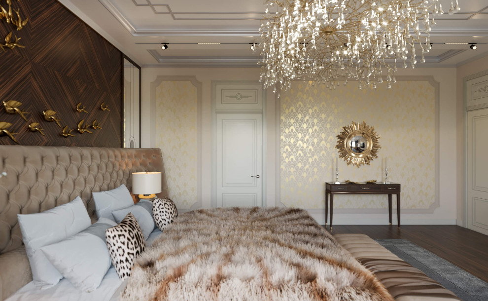 Дизайн интерьера одноэтажного жилого дома в стиле арт-деко