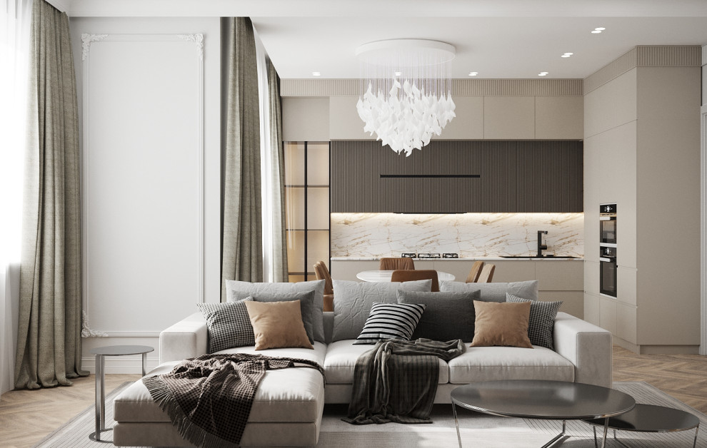 Обложка проекта: Квартира с камином